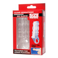 Size Matters Clear Sensations Enhancer Sex Sleeve - Clear