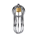 Metal Silver Birdcage Cock Cage
