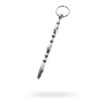 Metal Silver Beaded Urethral Plug W Ring