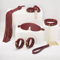 Daytona 8 Pc Deluxe Bondage Play Kit Burgundy Gold