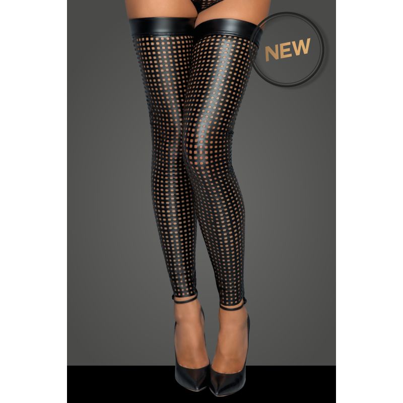 Noir Ladies Lasercut Stockings