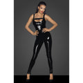 Noir Pvc Overall With 2 Way Zipper Black