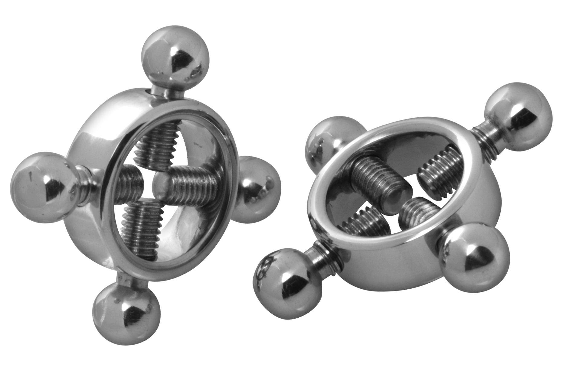 Master Series Rings Fire Stainless Steel Nipple Press Set