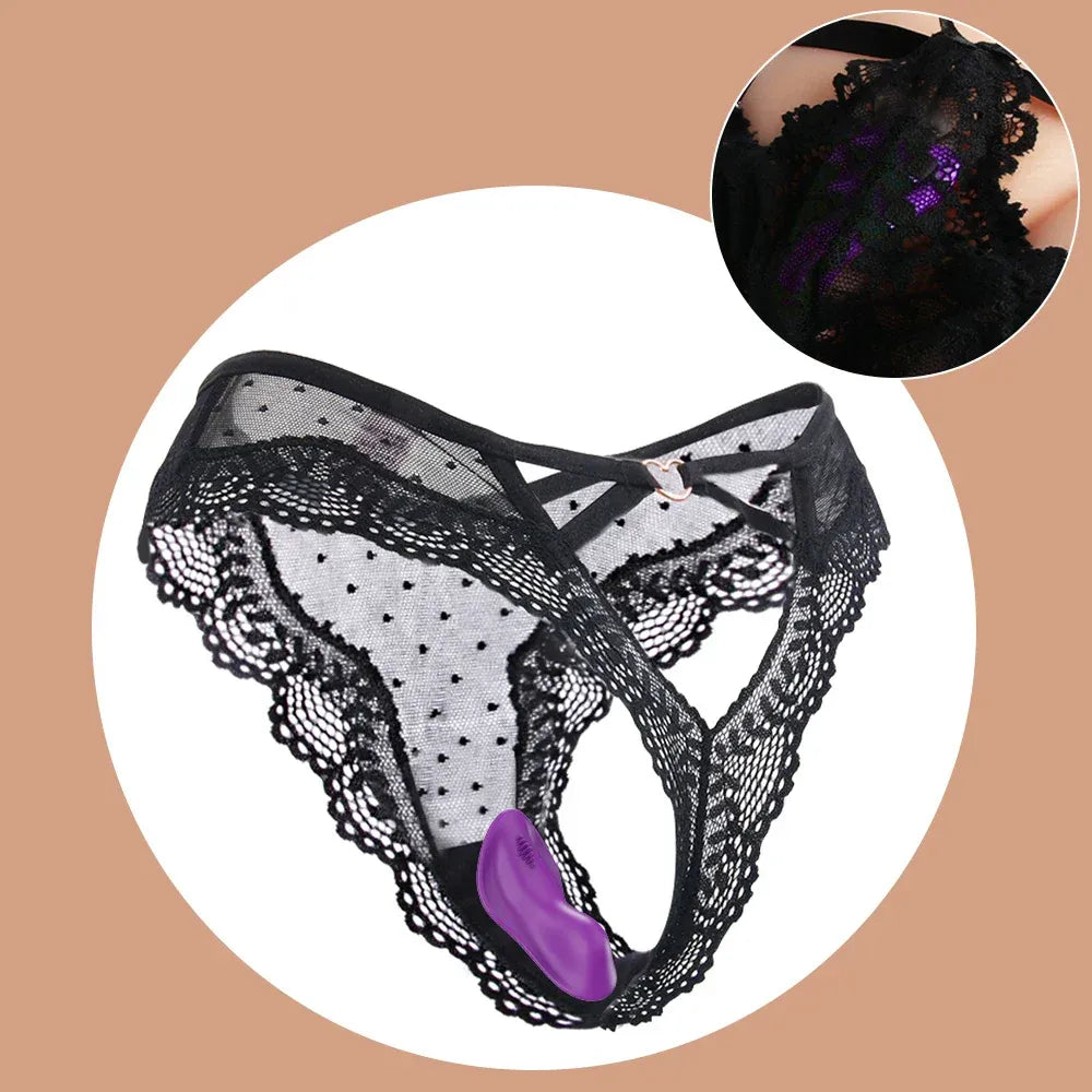 Mini Clit Vibrator for Women Wearable Panties Stimulator App Control for Couples Female Masturbator - Red
